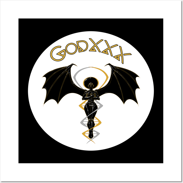 GODXXX (Circle Filled) Wall Art by The Melanites